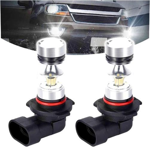 LLII 2PCS 9005/9006 LED Headlight Bulbs High Low Beam Headlights, 6500K 12V Fog Light Bulbs Daytime Running Lights Daylight Front Light Replacement Kit for Most Cars,Trucks,SUVs,RVs(White)