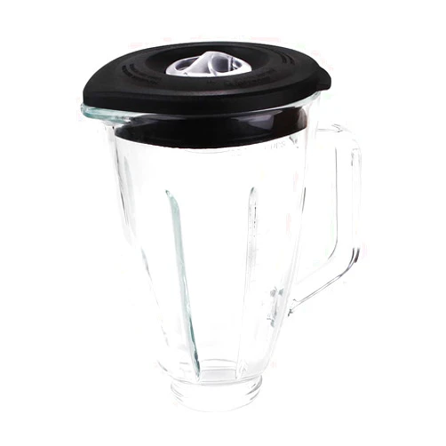 Anbige Replacement parts Round Glass Jar with lid, Compatible with Hamilton Beach Blenders (6 cup)