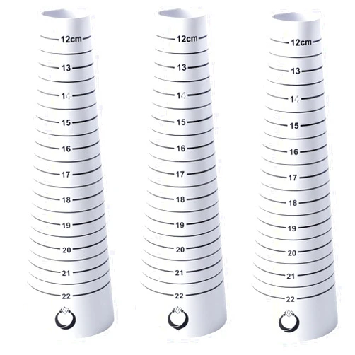 Selxran 3 Pcs Bracelet Measuring Tool Resin Bracelet Sizer Measuring Tool, Wrist Sizer Bracelet Mandrel Bangle Gauge Sizer for Bracelet Bangle Jewelry Making DIY