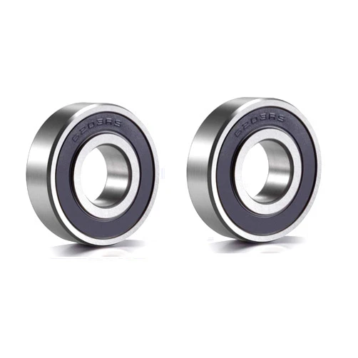 WAFJAMF 6203-RS Sealed Bearing - 17x40x12 - Lubricated - Chrome Steel (2 PCS)
