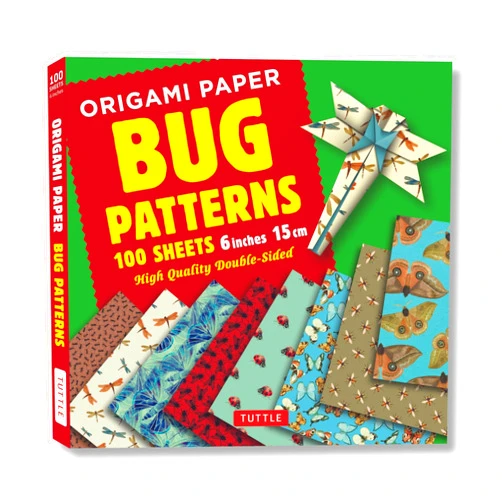 By Tuttle Publishing (Editor) Origami Paper 100 sheets Bug Patterns 6