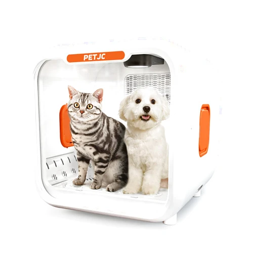 PvEvTv Automatic Pet Dryer Box for Cats and Small Dogs,Ultra Quiet Dog Hair Dryer 71L Capacity with Smart Temperature Control and 360 Drying (orange-plus)