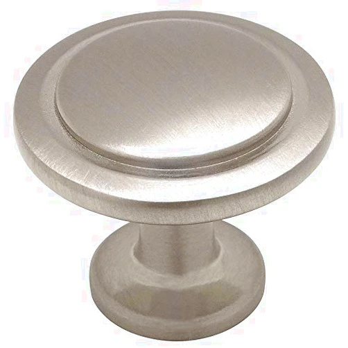 Cosmas 25 Pack 5560SN Satin Nickel Cabinet Hardware Round Knob - 1-1/4
