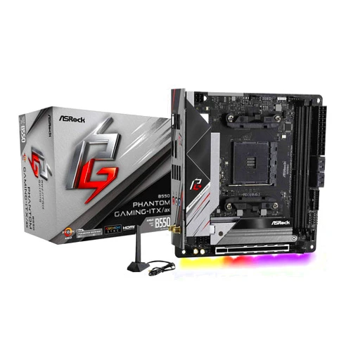 ASRock B550 PHANTOM GAMING-ITX/AX Supports 3rd Gen AMD AM4 Ryzen™ / Future AMD Ryzen™ Processors motherboard