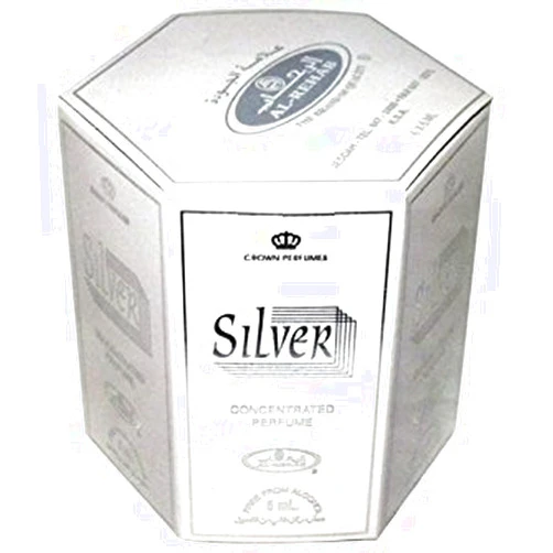 Al-Rehab Silver - 6ml (.2oz) Roll-on Perfume Oil by Al-Rehab (Crown Perfumes) (Box of 6)