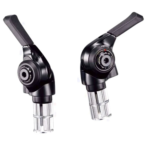 microSHIFT | Bar End Shifter Set | 11-Speed | Double/Triple | Shimano Dynasys Compatible | Black