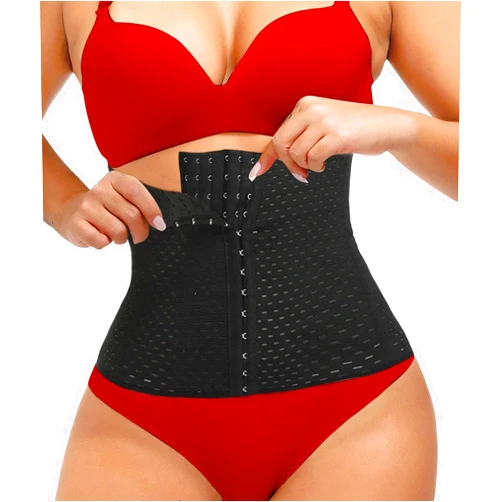 Andalinge Waist Trainer for Women Lower Belly Fat Hourglass Body Shaper Waist Cincher Shapewear with Steel Bones Extender
