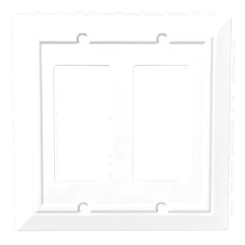 Franklin Brass Classic Architecture Wall Plate, Pure White Double Decorator Outlet Cover, 1-Pack, W35248-PW-C