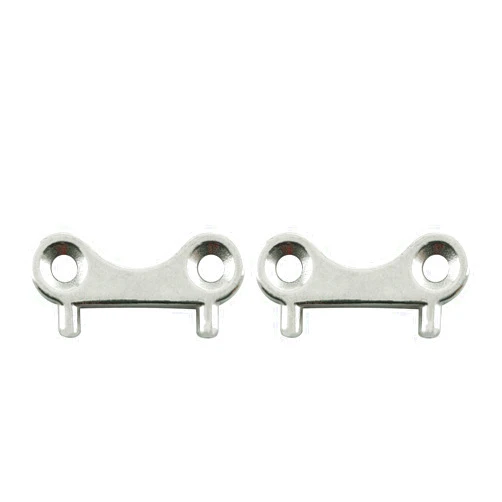 JCBIZ 2pcs Deck Fill Plate Key, 316 Stainless Steel Marine Boat Yacht Gas Water Fuel Tank Deck Fill Filler Spare Key Replacement Plate Tool