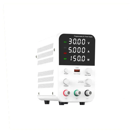 FOXPC Portable Lab Power Supply DC Power Supply Laboratory Work Bench Adjustable Power Supply Programmable Voltage Regulator Variable Coarse and Fine Adjustments Voltage Regulator Voltage Regulator