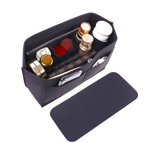 Doxo Purse Organizer Insert for Handbag and Tote Bag Felt Bag Compatible with Speedy and Neverfull Onthego, 3 Sizes/6 Colors