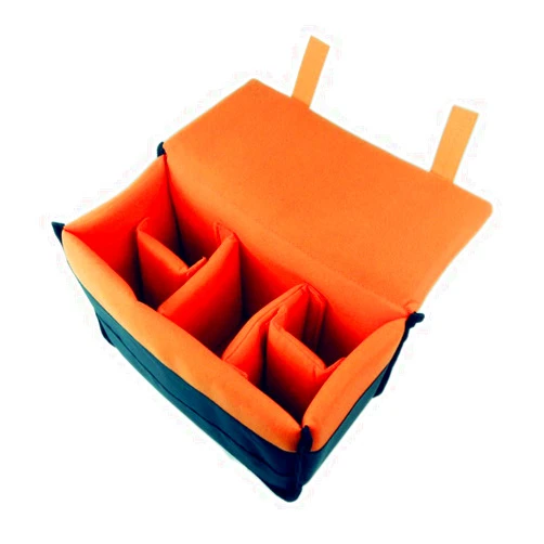 DRF Camera Case Insert Shockproof DSLR Camera Padded Storage Bag Anti-scratch BG167 (Orange)