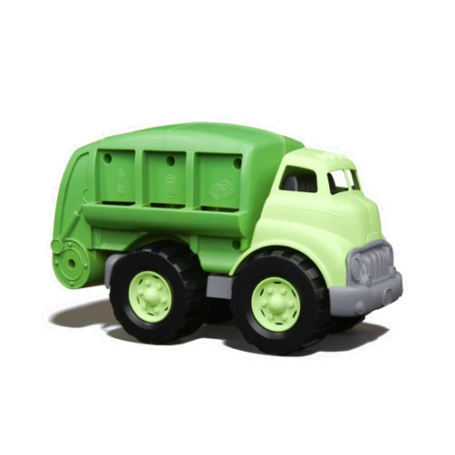 Green Toys Recycling Truck in Green Color - BPA and Phthalates Free Garbage Truck for Improving Gross Motor, Fine Motor Skills. Kids Play Vehicles