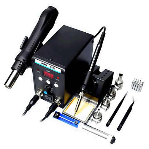 MeFix 8586 Soldering Station 2 in 1 Functions Electric Iron SMD Hot Air Rework Station