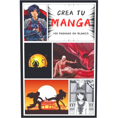 Ediciones Youpi crea tu manga: 120 plantillas de cómics en blanco para adultos, adolescentes y niños | Dibuja tu manga | idea de regalo niña y niño (Spanish Edition)