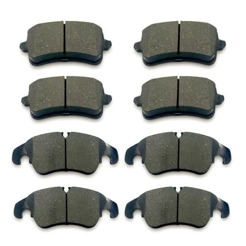 ALADICHE Front Rear Ceramic Brake Pads Kit For 2009-2016 Audi A4 Quattro Sedan, for 2008-2017 Audi A5 Quattro, for 2011-2016 Audi A5, for 2009-2016 Audi Q5, for 2008-2012 Audi S5