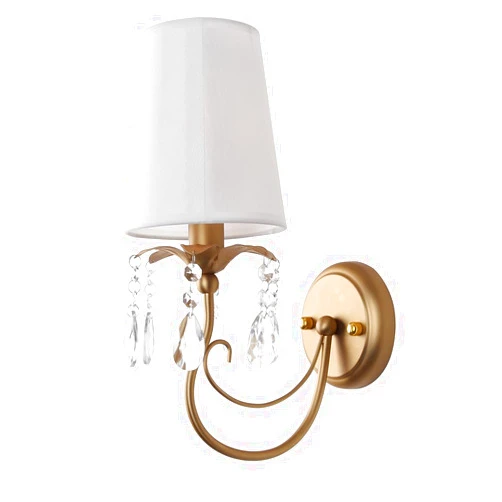 MASIVEL Plug in Wall Sconce, Crystal Wall Light Fixtures with Fabric Lampshade, Wall Sconces Indoor for Bedroom Bedside Vanity Living Room Kitchen Hallway Staircase, E12, Black