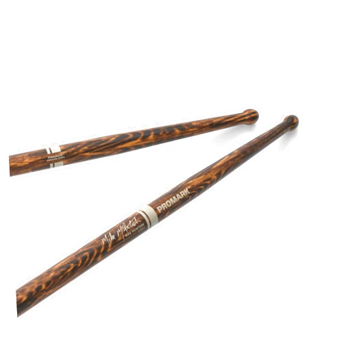 ProMark Drum Sticks - Mike McIntosh FireGrain Signature Light Drumsticks - Drum Sticks Set - Round Wood Tip for Larger Sweet Spot - Hickory Drum Sticks - Consistent Weight and Pitch - 1 Pair