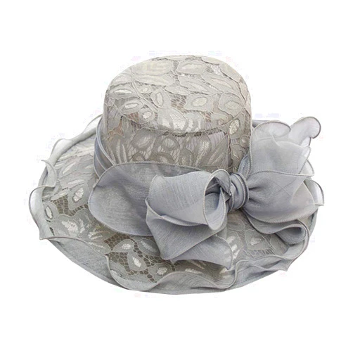 FarJing Hat FarJing Womens Church Wide Brim Tea Party Wedding Hat Fancy Derby Fascinator Cap Sun Protection Visor