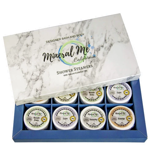 Mineral Me California Shower Bombs Aromatherapy, Shower Steamers with Organic Essential Oils for Vaporizing Steam Spa Relaxation, Shower Tablets, Shower Melts, Selfcare Birthday Gifts for Men, Women, Wife, Husband