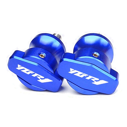 AFGIFT M6 for Yamaha YZF R1 R1M 1999 2000 2001 2002 2003 2004 2005 2007 2008 Motorcycle Accessories Swingarm Spools Slider Stand Screws (Color : Blue)