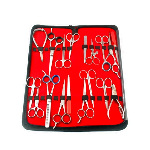 PRECISE CANADA Precise Canda - Assorted Set of 18 PCS Beauty Instruments Set of Manicure, Pedicure, Barber Scissor, TWEEZER and Nail NIPPERS