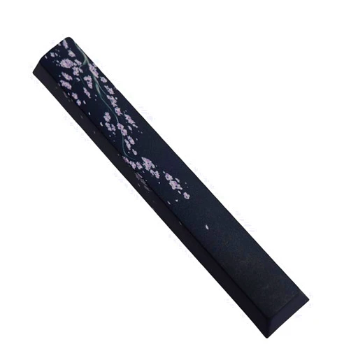 VHPUNW Custom Spacebar Japanese Plum Blossoms PBT 6.25U Keycaps,Compatible with Cherry MX Switches Mechanical Keyboard DIY Keycap,Computer Gaming Keyboards KeyCaps,Cherry Profile Key Cap
