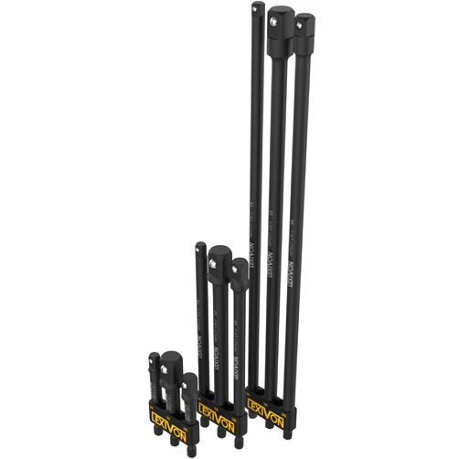 LEXIVON 9-Piece Impact Grade Socket Adapter Set - 3