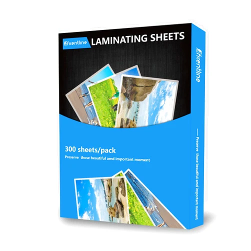 Eficentline 300 Pack 3 Mil Thermal Laminating Pouches, Plastic Laminating Sheets, 9 x 11.5 Inch, 5 x 7 Inch, 4 x 6 Inch, 3.7 x 5.3 Inch, 2.2 x 3.7 Inch for Letter, Photo, Note, ID Badge and Business Card Sizes
