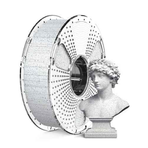 SUNLU High Speed Marble PLA Filament, 600mm/s High Speed PLA 3D Printer Filament, Natural Marble-Like Texture, Smooth Printing, 1kg (Light Grey Marble)