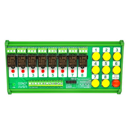 OONO DIN Rail Mounting 8-Channel Multifunctional Bistable Relay Module