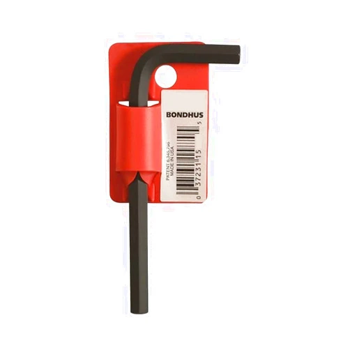 Bondhus 15870 7mm Hex Tip Key L-Wrench with ProGuard Finish, Tagged and Barcoded, Short Arm