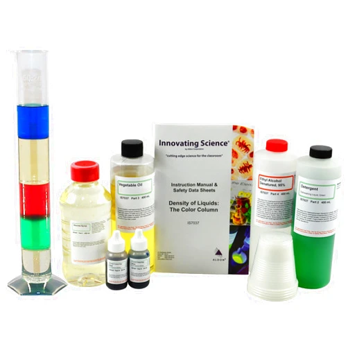Innovating Science Density of Liquids: The Color Column Demo Kit