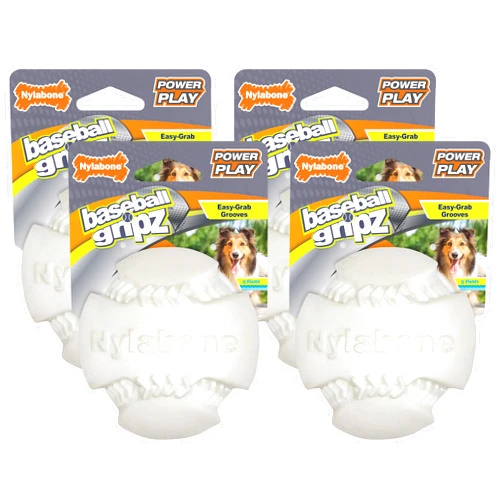 Nylabone Power Play Dog Baseball Gripz (Pack of 4)