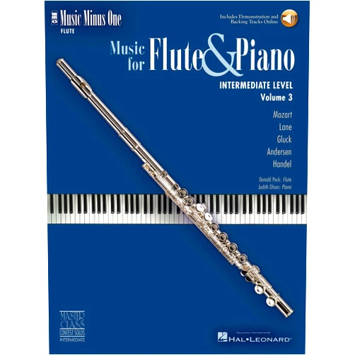 By Hal Leonard Corp. (Author) Intermediate Flute Solos Volume 3 - Music Minus One Book/Online Audio