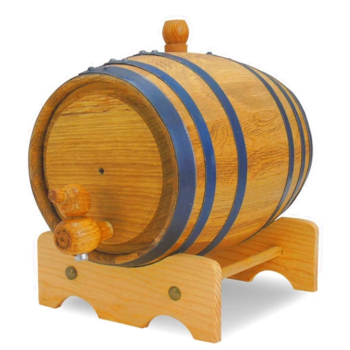 Red Head Barrels - 1 L Premium Oak Barrels for Aging Whiskey, Wine, Rum, Scotch, and More, Ideal for Whiskey Barrel or Wine Barrel, American Charred Oak Barrel for Bourbon, Tequila & Brandy