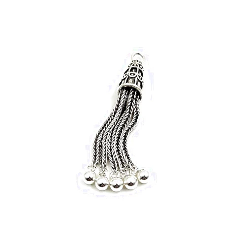 ALBASHAN S925 sterling silver tassel pendant DIY tasbih