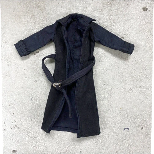 Testbrands 1/12 Scale Miniature Custom Handmade Black Wired Trench Coat for Marvel Legends Spider-Man Noir Action Figure