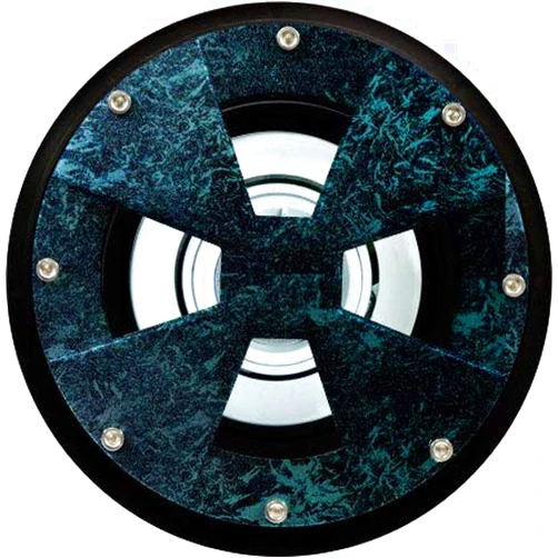 DABMAR LIGHTING LV307-LED9-VG-SLV Well Light W/DRIVEOVER CVR W/SLV 9W LED PAR36 12V, Verde Green