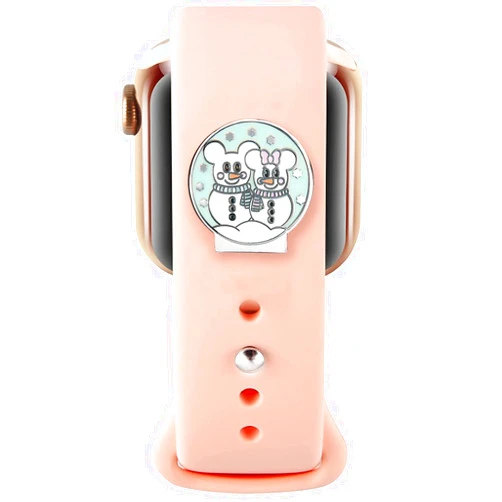 Idealiveny Metal-Decorative-Rings-Loops Compatible with Iwatch 38mm 40mm 42mm 44mm Sparkles Jewelry-Accessories-Charms for Watch Band Series 6/5/4/3/2/1 Bling Watch Band Charm