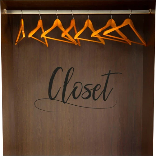 All Things Valuable Closet Signage Decal Area Label Signage Shoe Closet Storage Organizer Style Dresser Vinyl Wall Art Decal Sticker Home Closet Area Dressing Room Dressing Area Wardrobe Cabinet Size (12x30 inch)