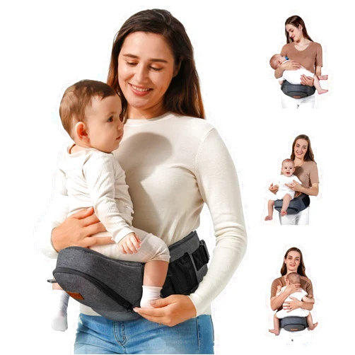 besrey Baby Hip Carrier, Hip Baby Carrier,Toddler Hip Carrier, Fanny Pack Baby Carrier Hip Seat, Side Baby Carrier For Toddler, Up To 44lb, Baby Holder Carrier, Dad Infant Carrier Hipseat, Black