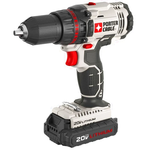 PORTER-CABLE 20V MAX* Cordless Drill/Driver, 1/2-Inch, Tool Only (PCC601LB)