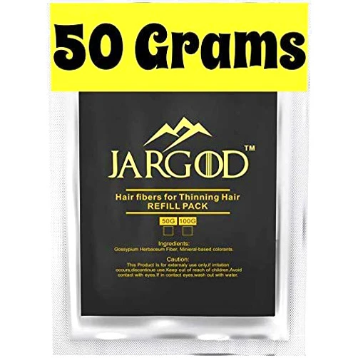 JARGOD Hair Building fibers (Dark Brown) 50 Grams Jargod- Refill Your Existing Fiber Bottle - Hair Loss Concealer For Thinning Hair