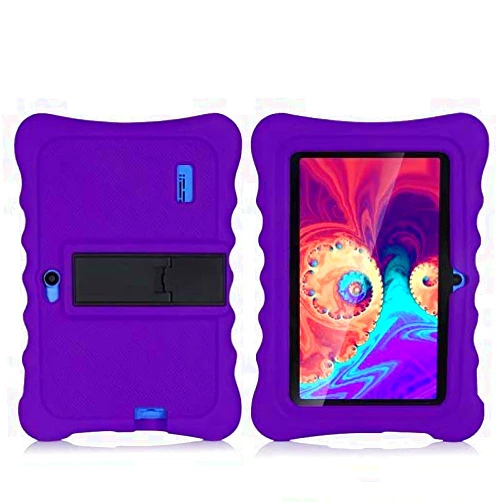 AIJAKO 7 Inch Silicone Case for Kids Tablet Haehne 7/Dragon Touch Y88X Plus Y88X Pro/YUNTAB Q88/ZONKO 7/Contixo 7/Tagital T7K/iRULU X37/SIXGO 7/INONI 7/LAMZIEN 7/Dasuy 7/CARRVAS 7/Pritom 7 (Purple)