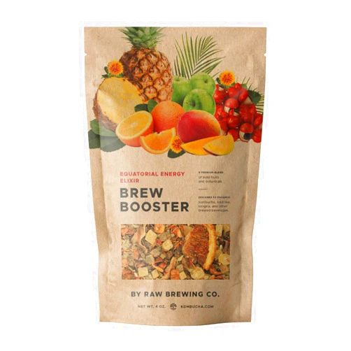 Raw Brewing Company Kombucha.com Pure Equatorial Energy Elixir BREW BOOSTER, 4 oz