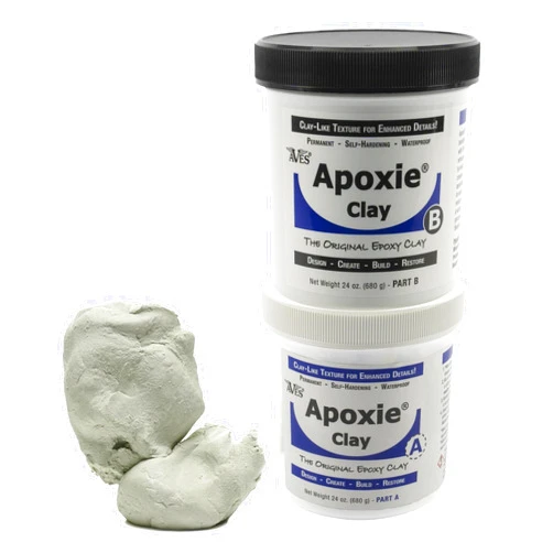 Aves Apoxie Clay - 2 Part (A & B) Self Hardening, Modeling Clay - 3 Pound White Apoxie Clay