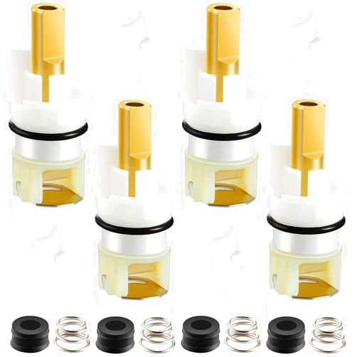 Honoson 4 Pieces RP25513 Faucet Stem Replacement for Faucet Repair Kit with RP4993 Seat and Spring, 8 Cartridge for Kitchen Faucet Repair Kit