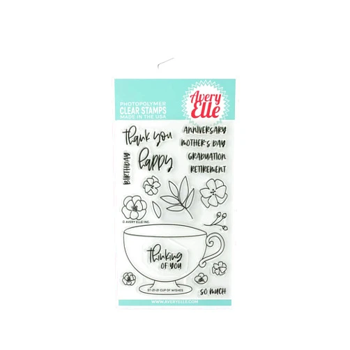 Avery Elle Clear Stamps - Cup of Wishes