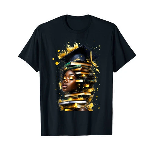 Black Woman African Educator Black History Teacher Black Woman African Melanin Educator Black History Teacher T-Shirt